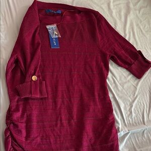 Apt. 9 Women's Burgundy Sweater